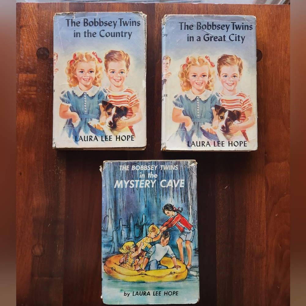 Bobbsey Twins, set of three books, 1945-1960